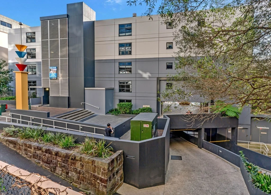 Exterior of the office building on Glen Street, Milsons Point